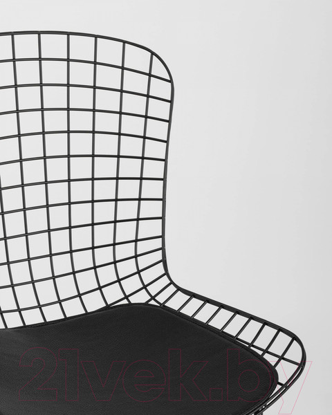 Изображение товара Стул Stool Group Bertoia / BTY-18-P6 BL/BL (черный с черной подушкой)
