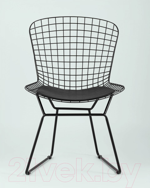 Изображение товара Стул Stool Group Bertoia / BTY-18-P6 BL/BL (черный с черной подушкой)
