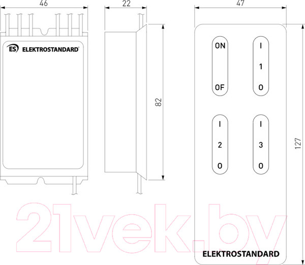 Изображение товара Дистанционный выключатель Elektrostandard Y11 3 канала (серебристый)