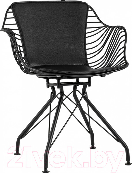 Изображение товара Стул Stool Group Thomas / TMS-18A-P18 BL/BL (черный с черной подушкой)