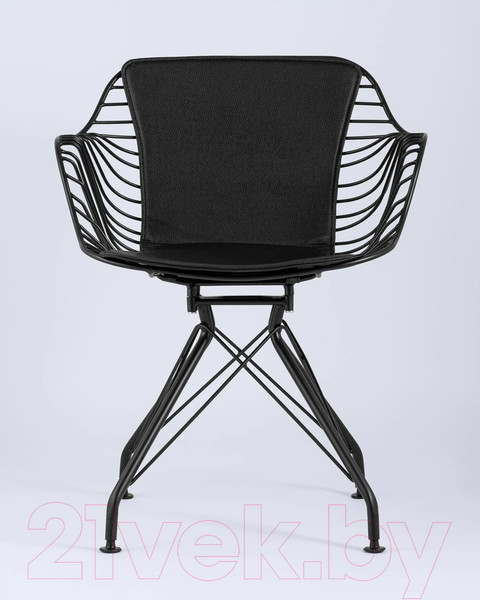 Изображение товара Стул Stool Group Thomas / TMS-18A-P18 BL/BL (черный с черной подушкой)