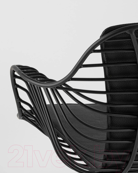 Изображение товара Стул Stool Group Thomas / TMS-18A-P18 BL/BL (черный с черной подушкой)