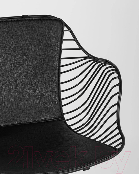 Изображение товара Стул Stool Group Thomas / TMS-18A-P18 BL/BL (черный с черной подушкой)