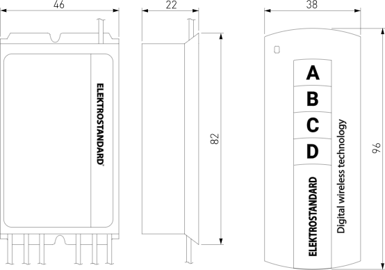 Изображение товара Пульт для светильника Elektrostandard Y2 2 канала