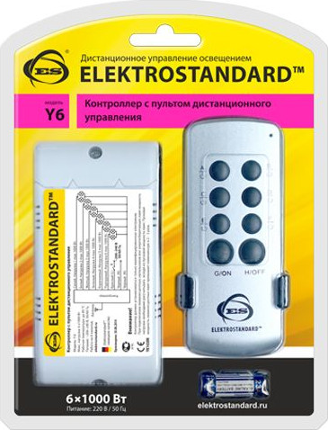 Изображение товара Пульт для светильника Elektrostandard Y6 6 каналов