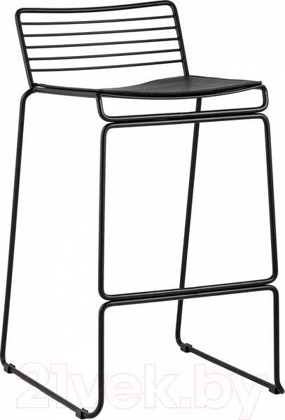 Изображение товара Стул барный Stool Group Danny (черный с черной подушкой)