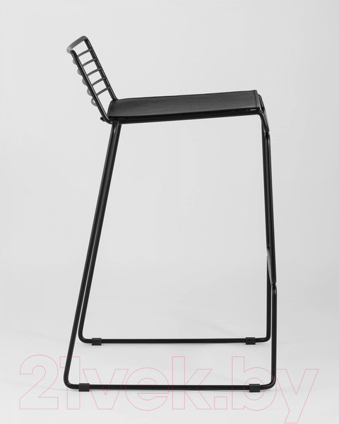 Изображение товара Стул барный Stool Group Danny (черный с черной подушкой)