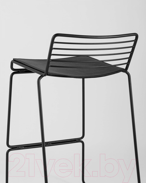 Изображение товара Стул барный Stool Group Danny (черный с черной подушкой)