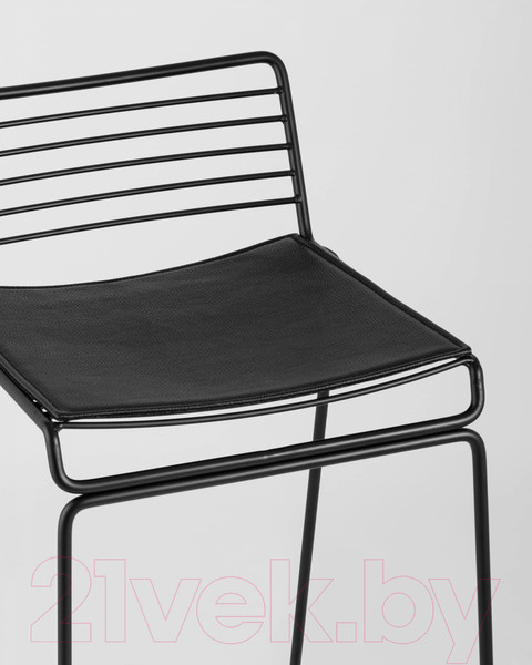 Изображение товара Стул барный Stool Group Danny (черный с черной подушкой)