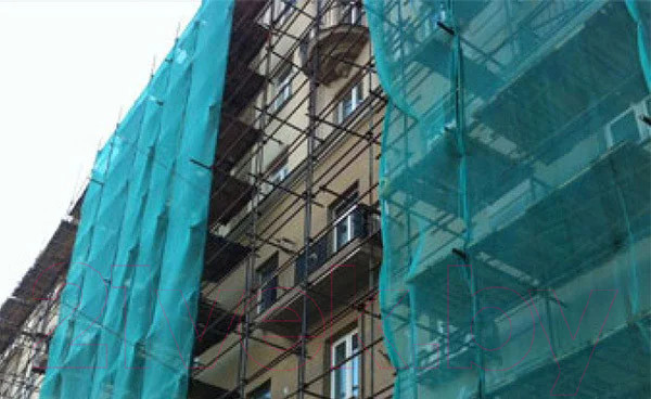 Изображение товара Сетка фасадная GreenTerra 2х50м 35гр (темно-зеленый)