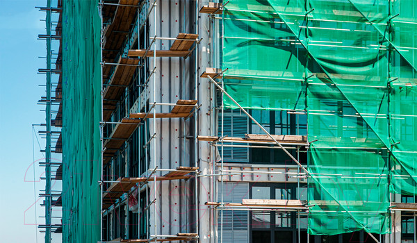 Изображение товара Сетка фасадная GreenTerra 2х50м 35гр (темно-зеленый)