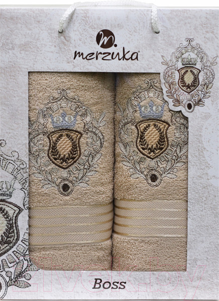 Изображение товара Набор полотенец Merzuka 9807 50x90/70х140 (бежевый)