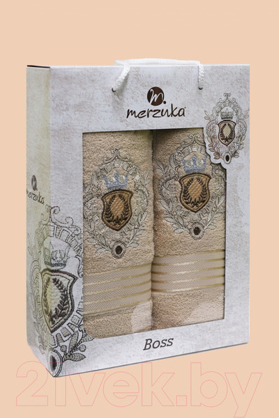 Изображение товара Набор полотенец Merzuka 9807 50x90/70х140 (бежевый)