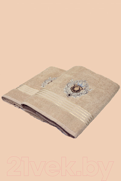 Изображение товара Набор полотенец Merzuka 9807 50x90/70х140 (бежевый)