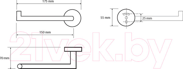 Изображение товара Держатель для туалетной бумаги Bemeta 104212034L