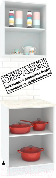 Изображение товара Комплект кухонных модулей Кортекс-мебель Корнелия Экстра 60р2д (дуб сонома/мадрид)