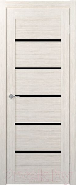 Изображение товара Дверь межкомнатная Stark ST1 ДО 60x200 (бьянко/черный лак)