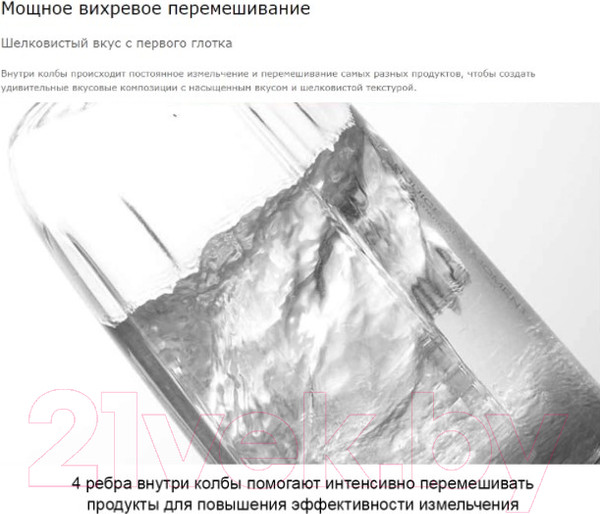 Изображение товара Блендер для смузи Deerma DEM-NU06 (Blue)