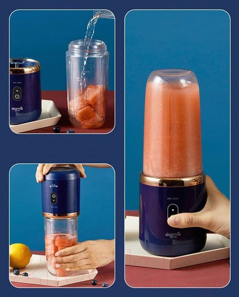 Изображение товара Блендер для смузи Deerma DEM-NU06 (Blue)