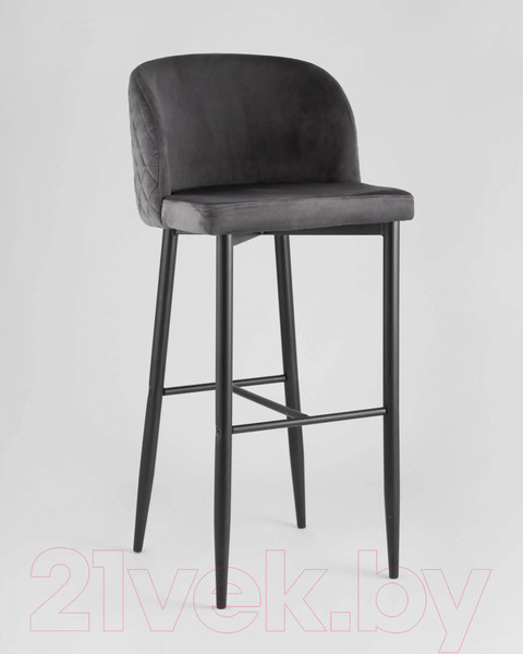 Изображение товара Стул барный Stool Group Оскар MC11B (вельвет/серый)