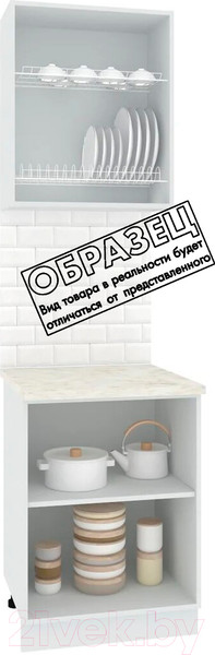 Изображение товара Комплект кухонных модулей Кортекс-мебель Корнелия Экстра 60рс2д (дуб сонома/мадрид)