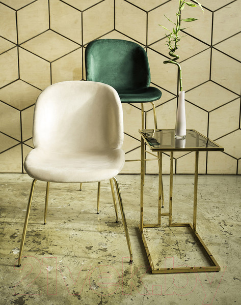 Изображение товара Стул барный Stool Group Турин со спинкой / 9329C (экокожа коричневый/черные ножки)