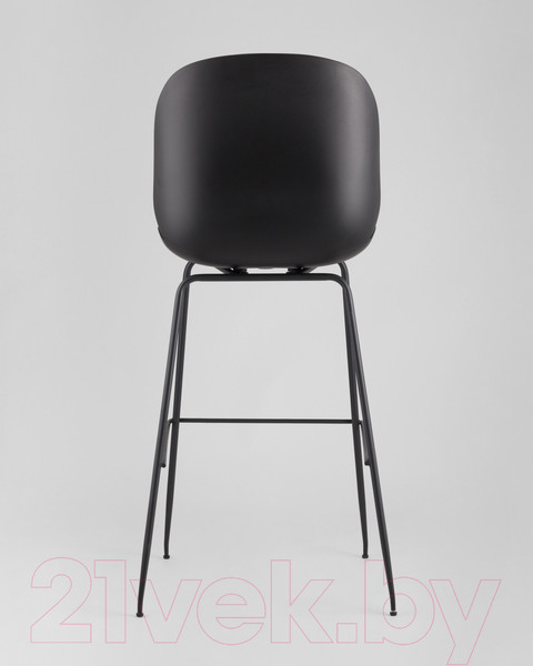 Изображение товара Стул барный Stool Group Турин со спинкой / 9329C (экокожа серый/черные ножки)