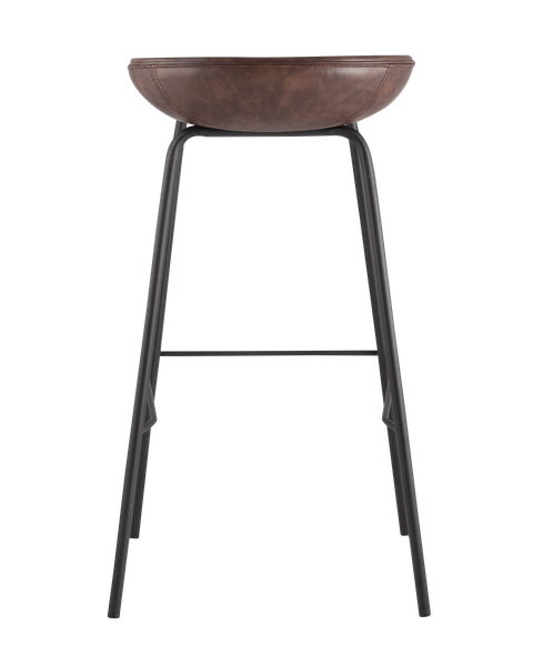 Изображение товара Стул барный Stool Group Турин / 8319TB (экокожа коричневый/черные ножки)