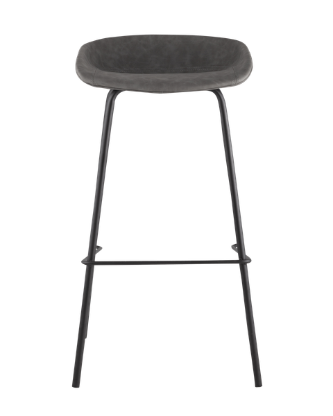 Изображение товара Стул барный Stool Group Турин / 8319TB (экокожа серый/черные ножки)