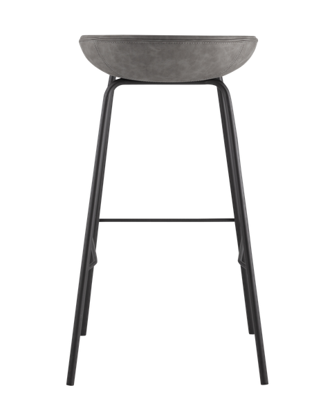 Изображение товара Стул барный Stool Group Турин / 8319TB (экокожа серый/черные ножки)