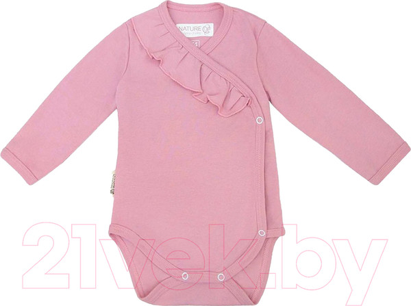 Изображение товара Боди для малышей Amarobaby Nature / AB-OD21-NZ2/06-74 (розовый, р. 74)