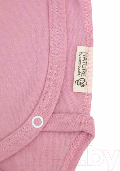 Изображение товара Боди для малышей Amarobaby Nature / AB-OD21-NZ2/06-74 (розовый, р. 74)