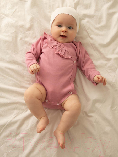 Изображение товара Боди для малышей Amarobaby Nature / AB-OD21-NZ2/06-74 (розовый, р. 74)
