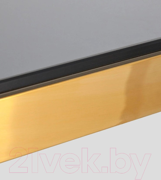 Изображение товара Журнальный столик Stool Group Гэтсби 55x55 / EET-027-TG-1 (стекло Smoke/сталь золото)