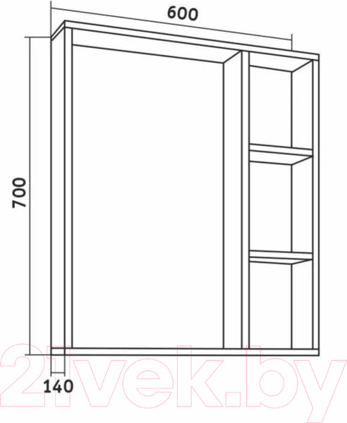 Изображение товара Зеркало Grossman Флай 60 / 206001