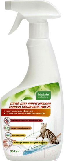 Изображение товара Средство для нейтрализации запахов Pchelodar Для уничтожения запаха кошачьих меток (500мл)