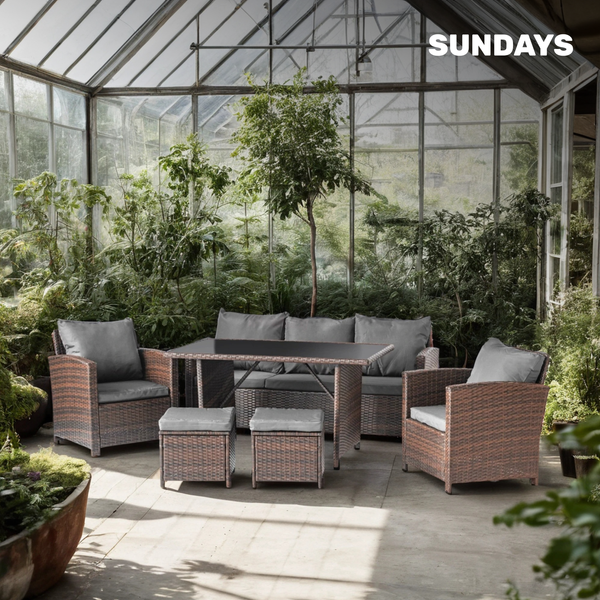 Изображение товара Комплект садовой мебели Sundays Madeira SFS 020 (серые подушки)