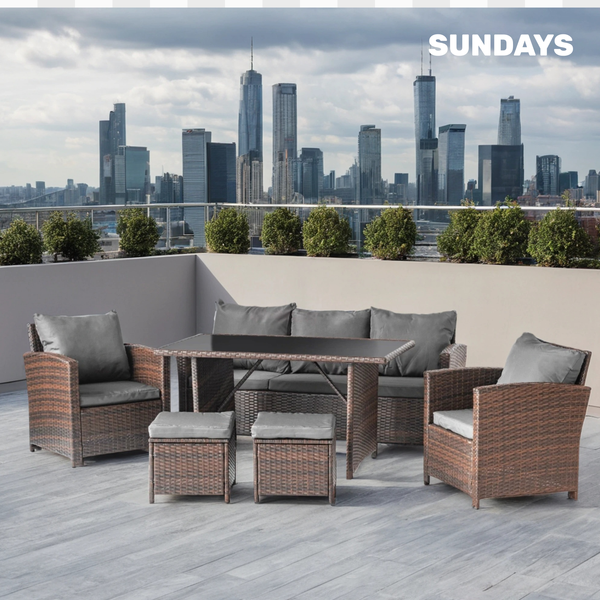 Изображение товара Комплект садовой мебели Sundays Madeira SFS 020 (серые подушки)