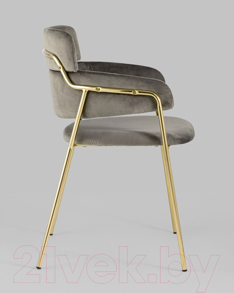 Изображение товара Стул Stool Group Полин / FDC6085 BROWN FUT-54 (велюр коричневый)