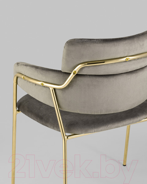 Изображение товара Стул Stool Group Полин / FDC6085 BROWN FUT-54 (велюр коричневый)