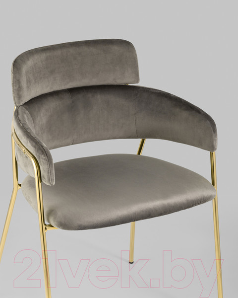 Изображение товара Стул Stool Group Полин / FDC6085 BROWN FUT-54 (велюр коричневый)