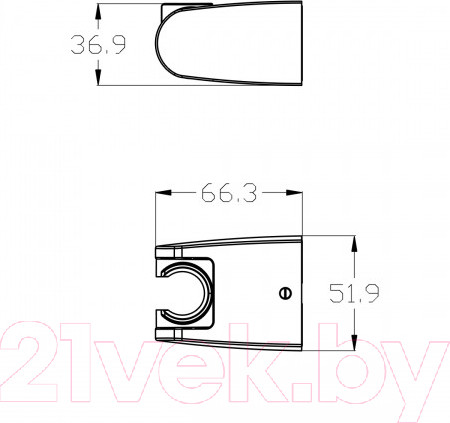 Изображение товара Душевой держатель LEMARK LM8083BL