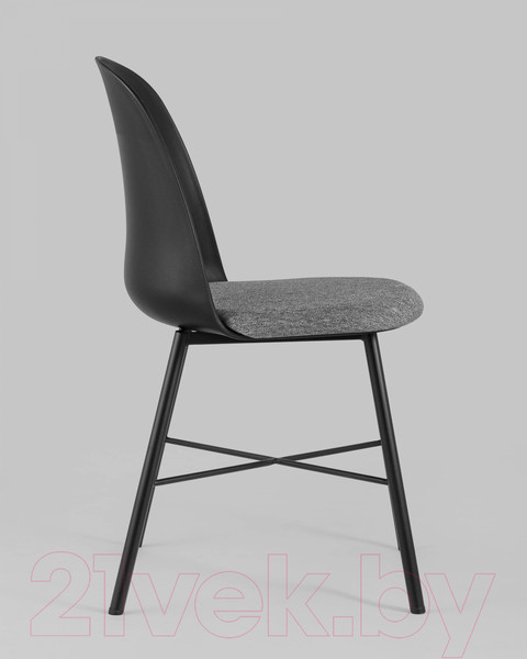 Изображение товара Стул Stool Group Shell с мягким сиденьем / 8336 (черный)