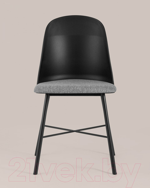 Изображение товара Стул Stool Group Shell с мягким сиденьем / 8336 (черный)