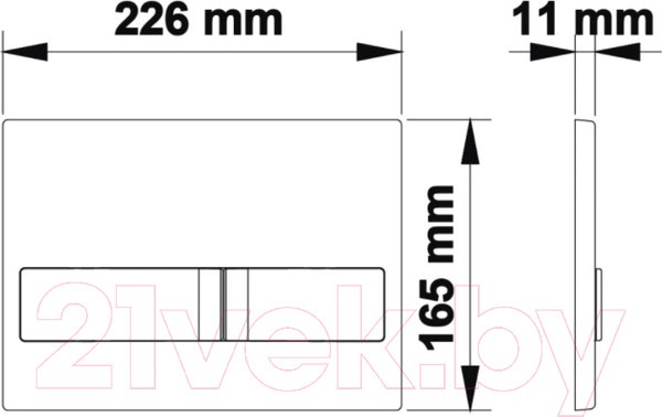 Изображение товара Унитаз подвесной с инсталляцией Sanita Luxe Attica SL DM ATCSLWH0104 + 525 040000 + L1 040011