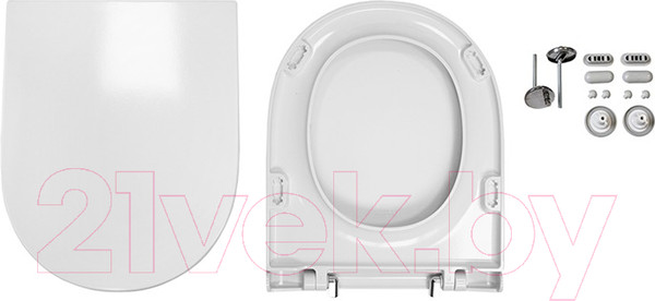 Изображение товара Унитаз подвесной с инсталляцией Sanita Luxe Attica SL DM ATCSLWH0104 + 525 040000 + L4 040014