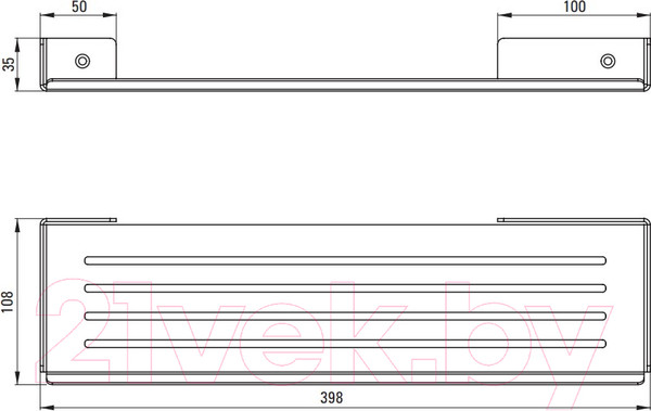 Изображение товара Полка для ванной Deante Mokko Bianco ADM A511 (белый)