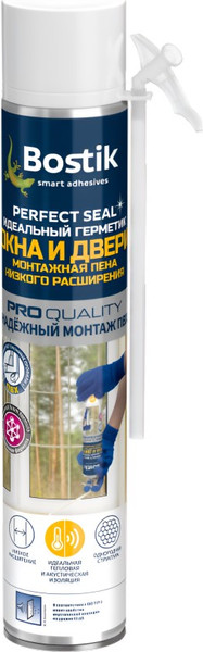 Изображение товара Пена монтажная Bostik Perfect Seal PU Foam Окна и Двери (700мл)