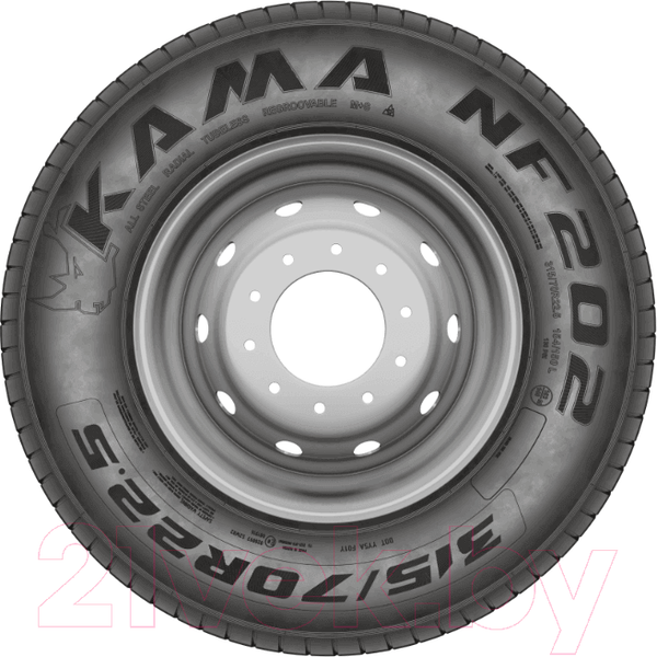 Изображение товара Грузовая шина KAMA NF 202 245/70R19.5 136/134M Рулевая