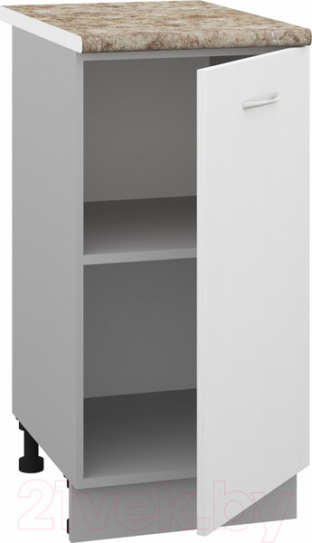 Изображение товара Шкаф-стол кухонный Кортекс-мебель Корнелия Лира НШ40р (белый/мадрид)
